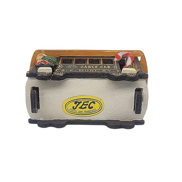 Vintage 80's San Francisco Cable Car Trolley Powell & Hyde Christmas Ornament - Picture 5 of 5